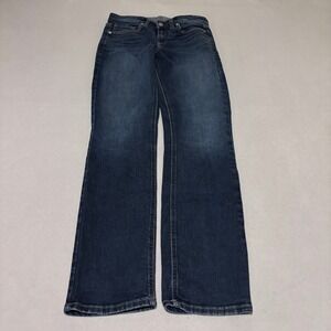 Silver Jeans Co Womens Suki Straight Leg 28x31 Dark Wash Curvy Fit Jeans
